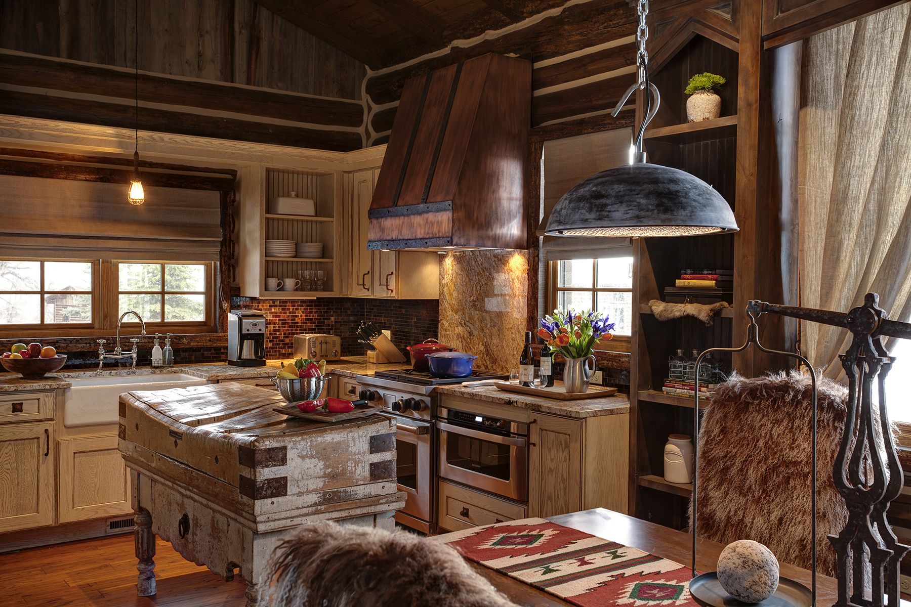 The Magee kitchen inBrush Creek Ranch, USA