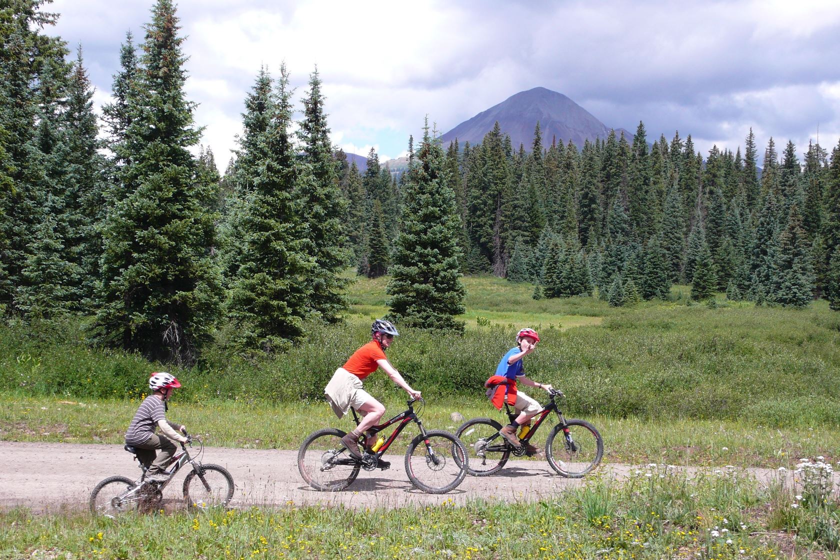 Mountain biking near Dunton Hot Springs, USA