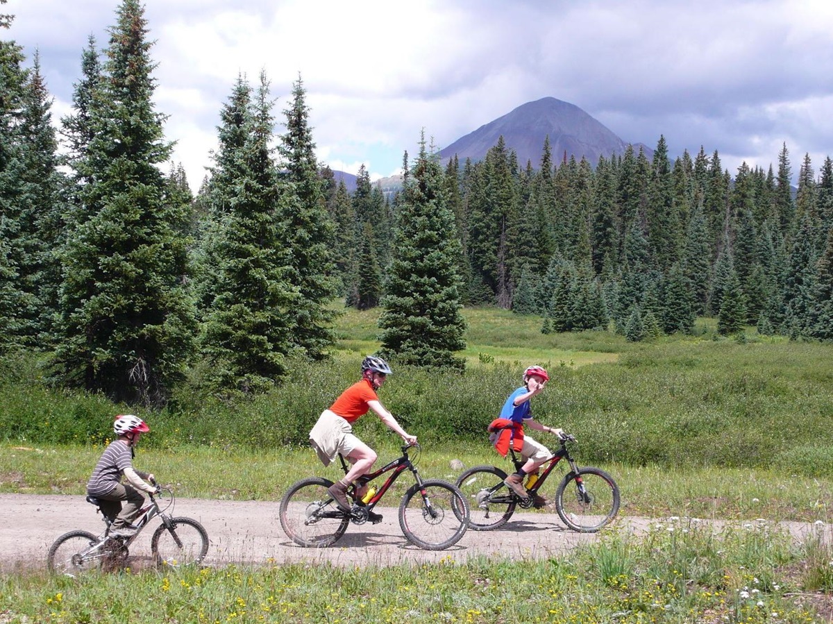 Mountain biking near Dunton Hot Springs, USA