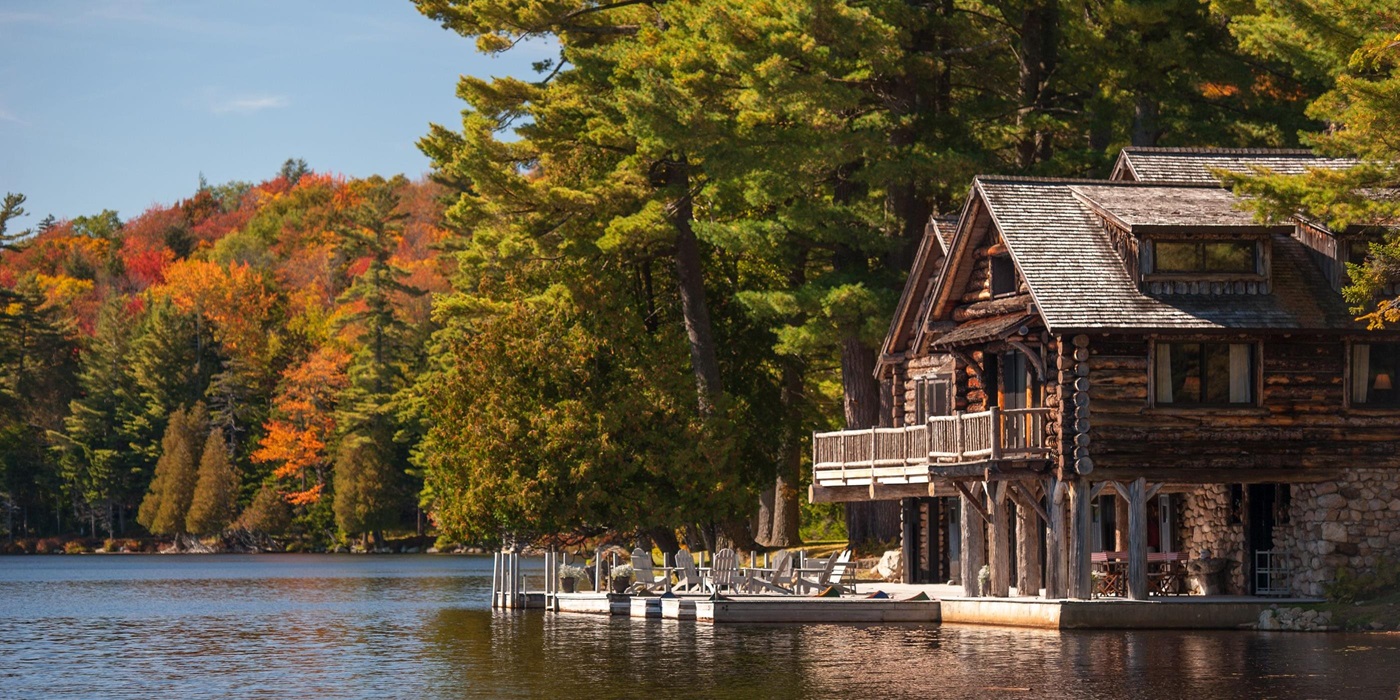 The boat house of Lake Kora, USA