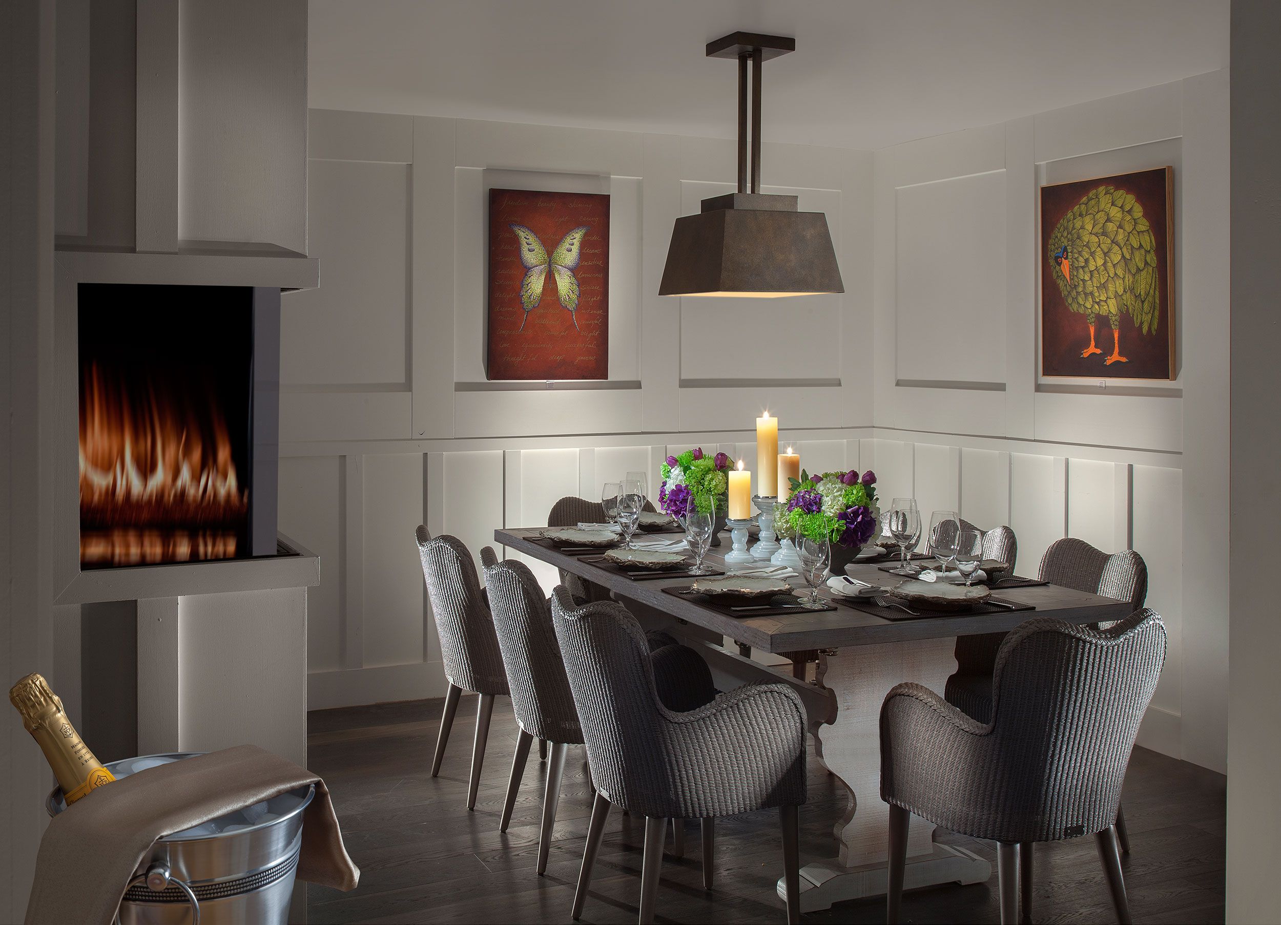 The private dining area of l'Auberge de Sedona, USA