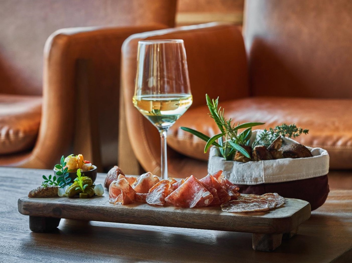 Cuisine served at the Scout Bar at Montage Healdsburg in Sonoma, California
