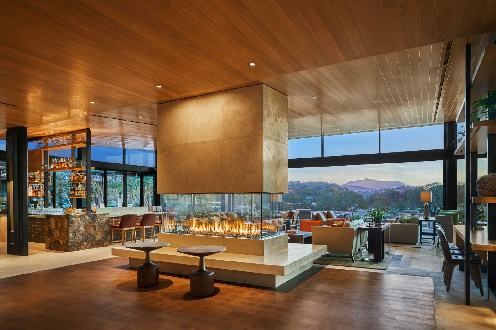 Lobby area at Montage Healdsburg in Sonoma, California