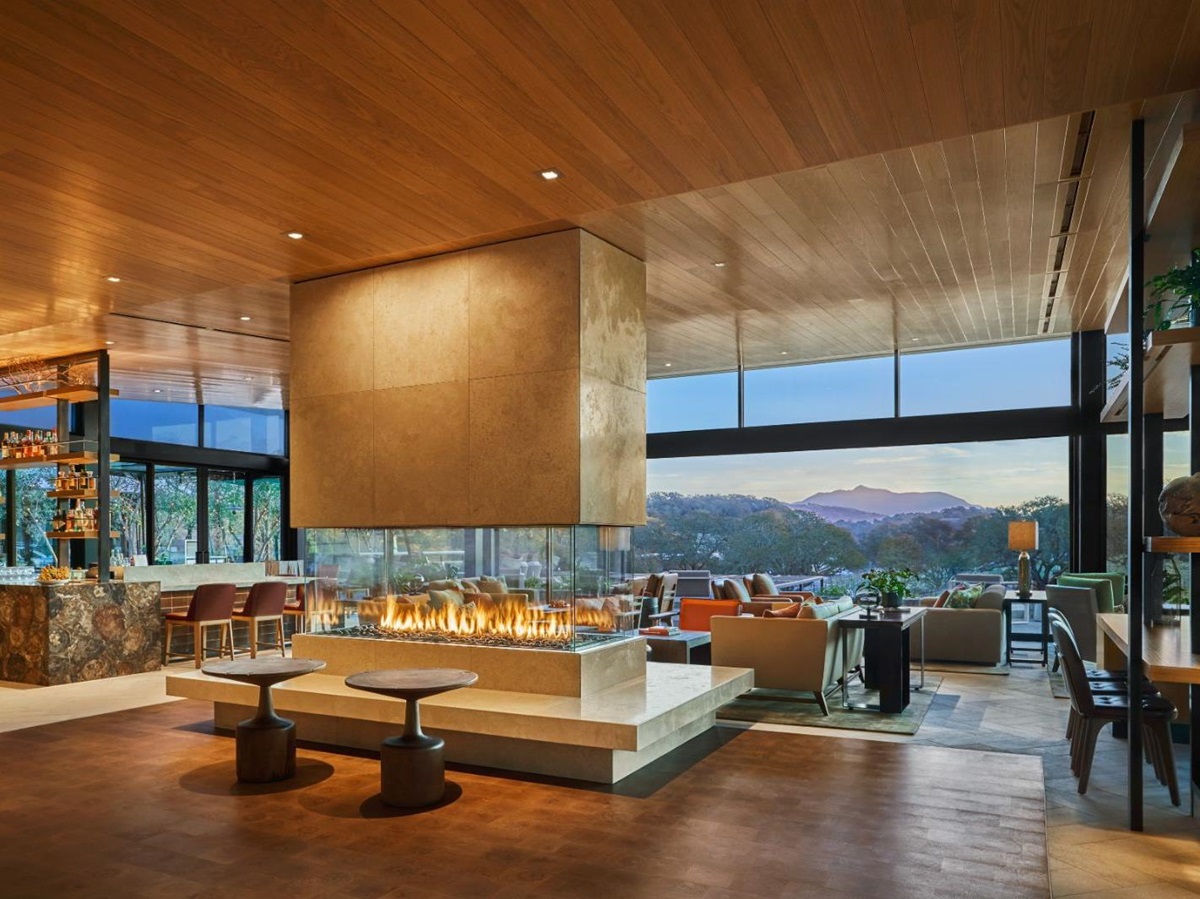 Lobby area at Montage Healdsburg in Sonoma, California
