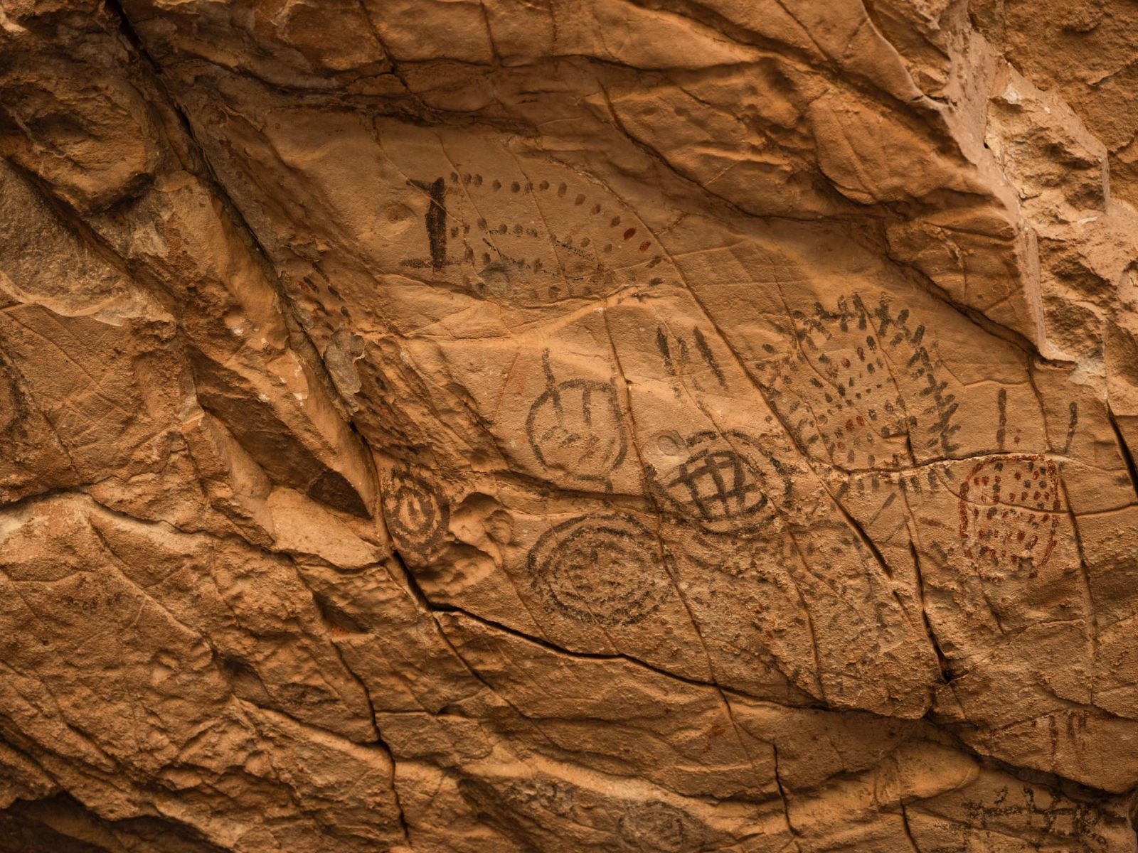 Native American petroglyphs near Paintrock Canyon Ranch in Wyoming, photo: Rebecca Stumpf