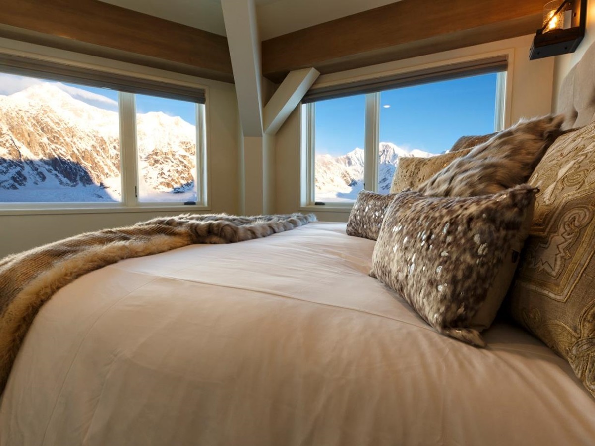 Guest room at Sheldon Chalet Alaska