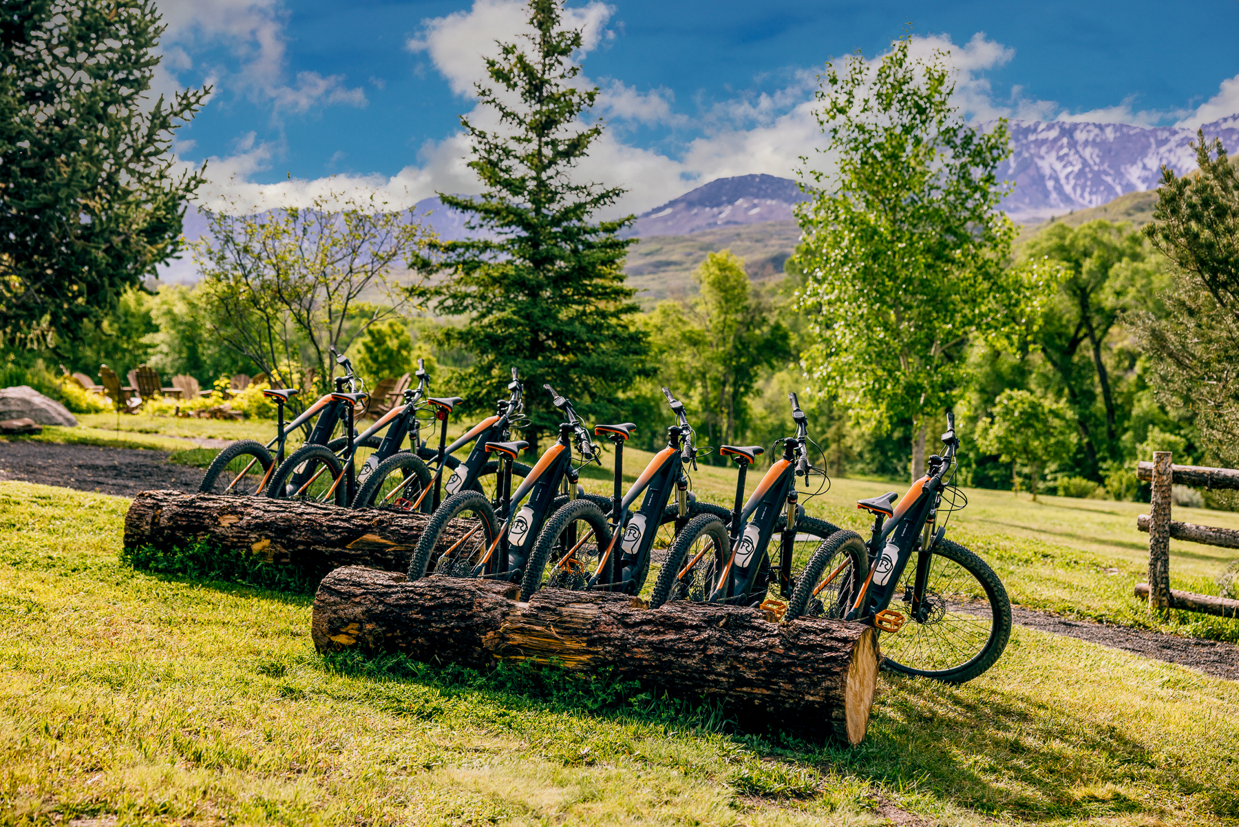 Bike rack at Smith Fork Ranch in Colorado