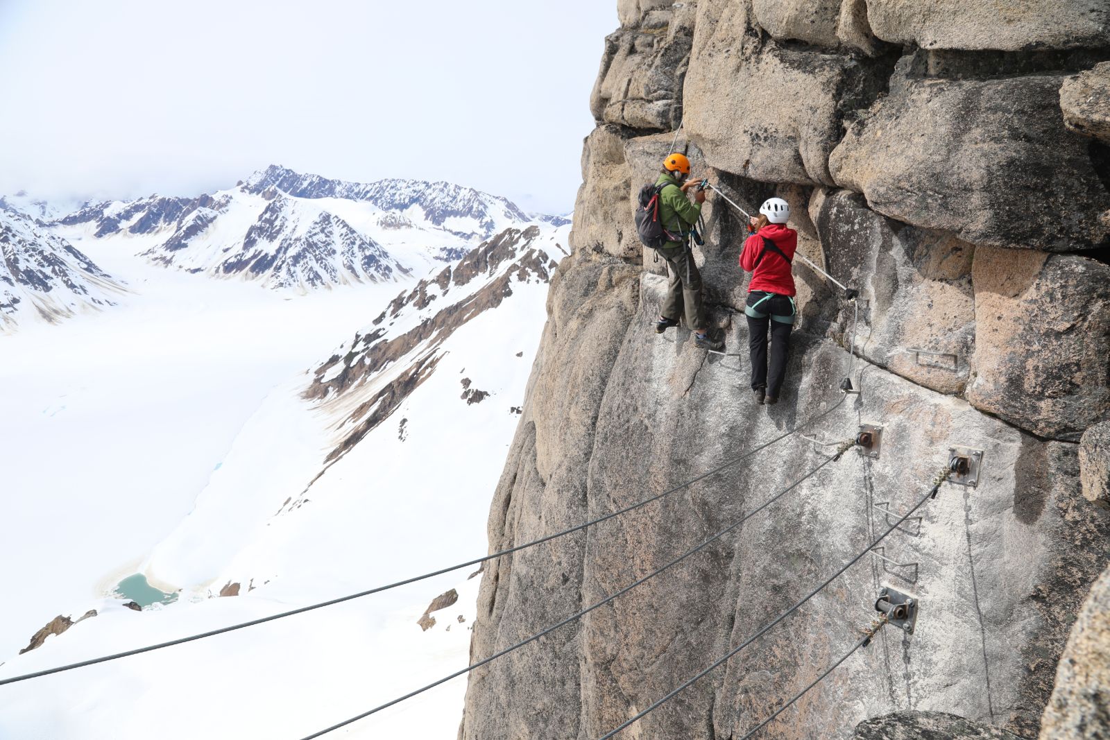 Climbing activity at Tordrillo Mountain Lodge Alaska