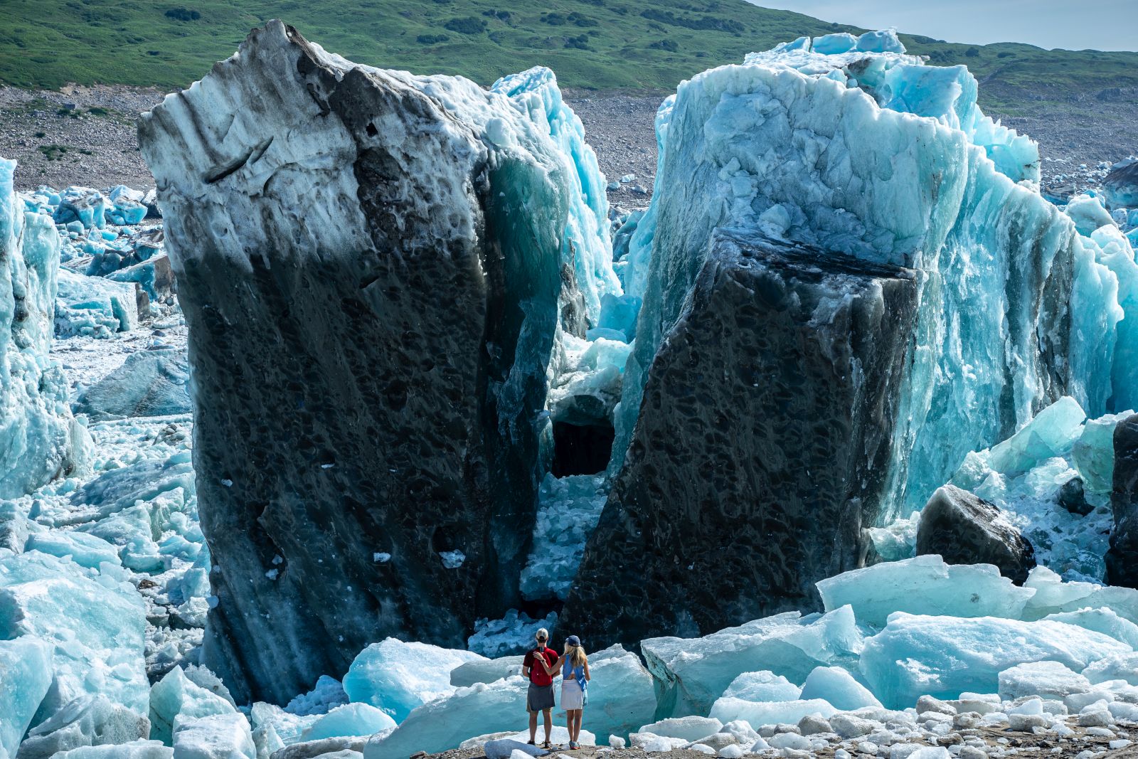 Glacier hike from Tordrillo Mountain Lodge Alaska