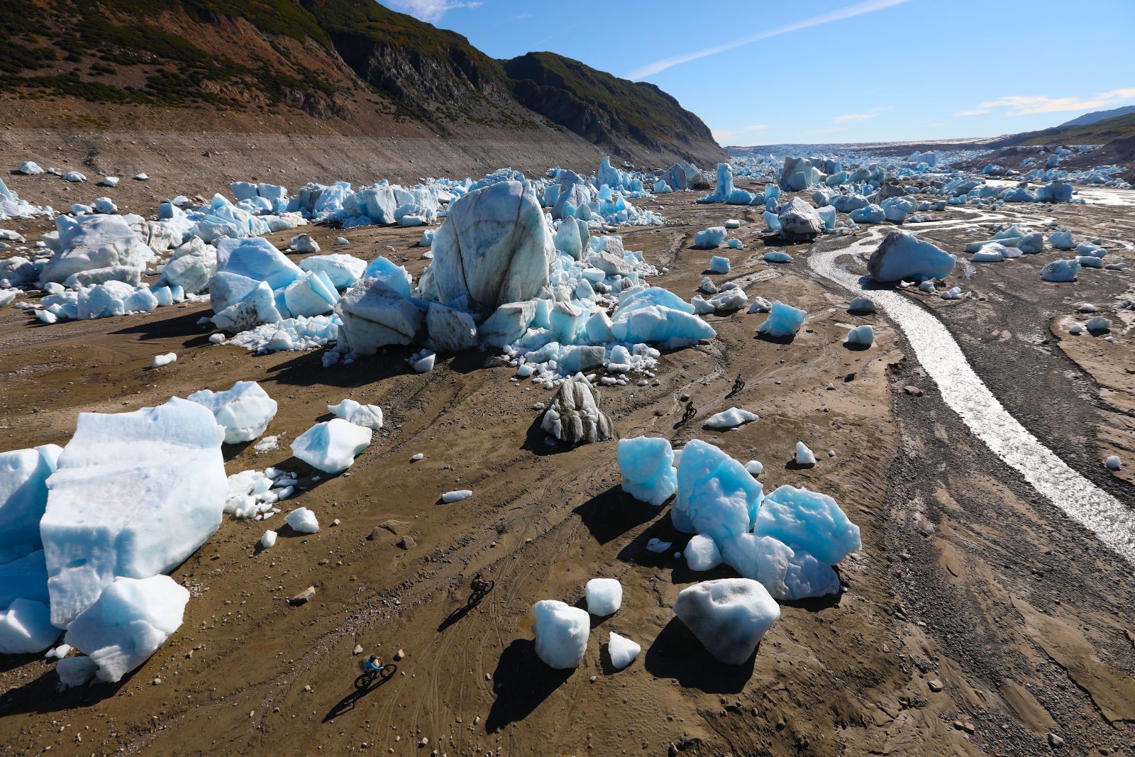 Glacier landscape near Tordrillo Mountain Lodge Alaska