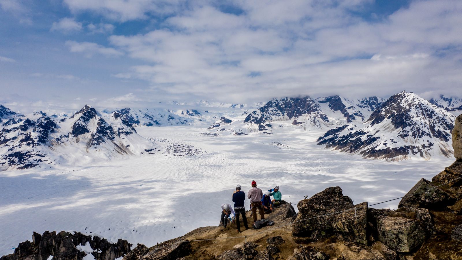 Winter scenery surrounding Tordrillo Mountain Lodge in Alaska