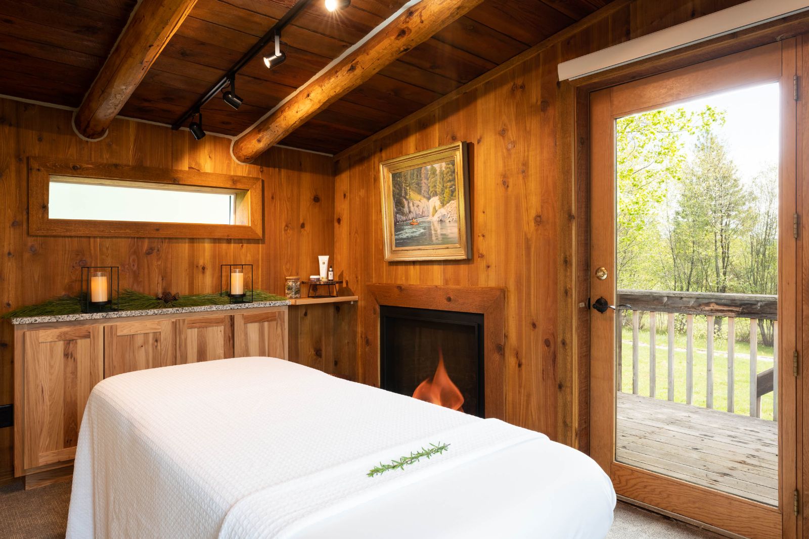 Tanager spa building at Triple Creek Ranch in Montana, USA