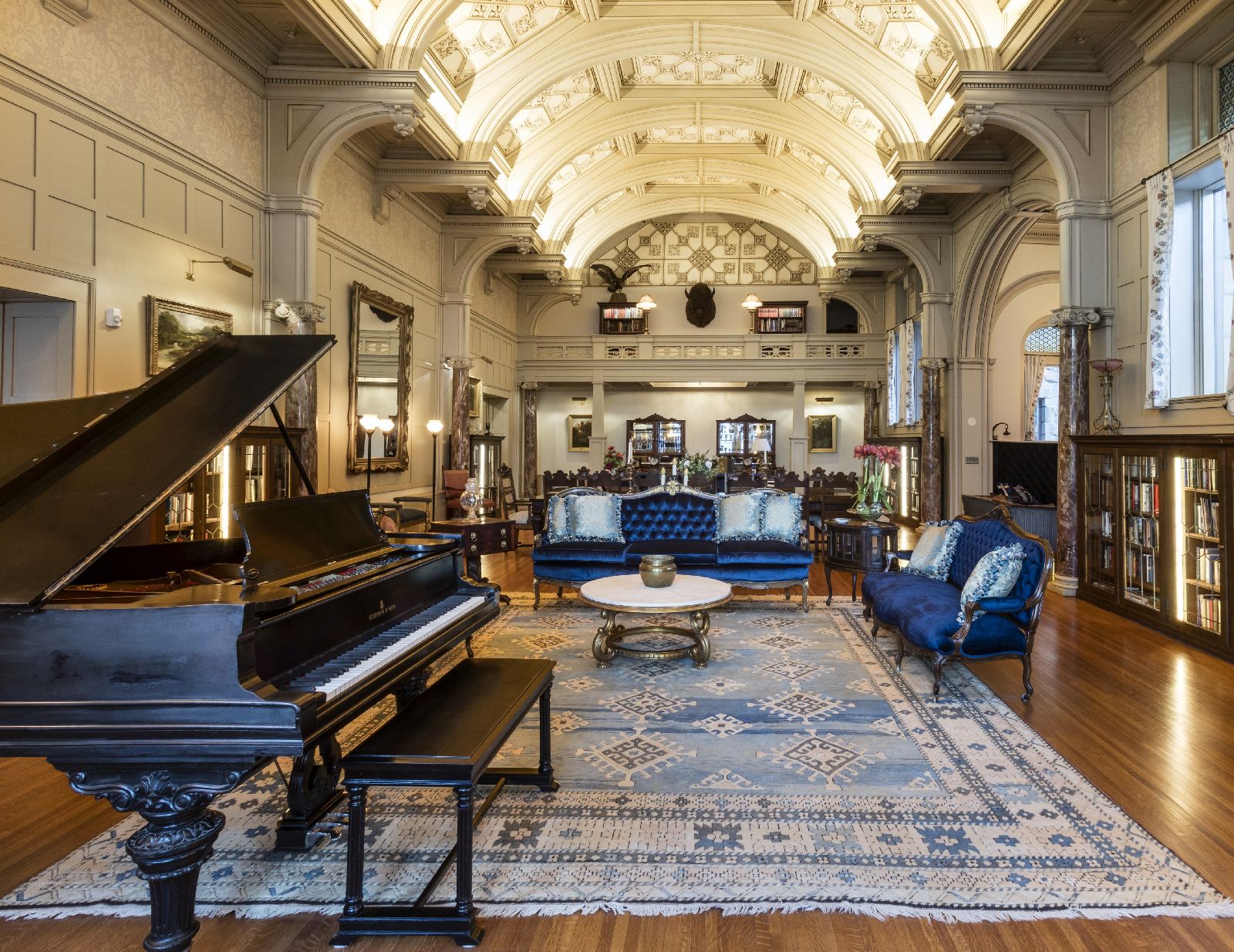 The Great Room in Casa Grande at Ted Turner's Vermejo reserve in New Mexico USA