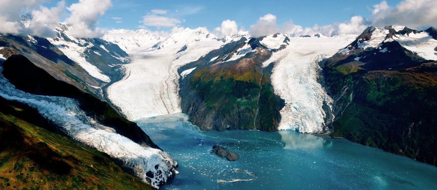 Glaciers and Prince William Sound in Alaska