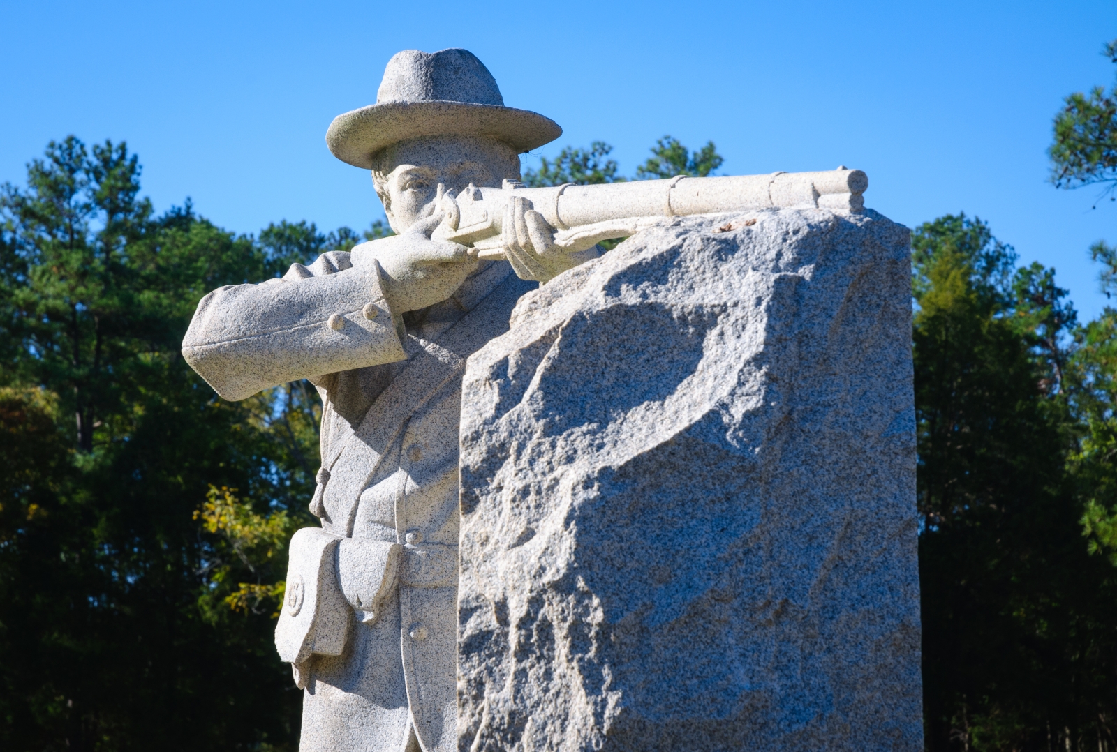 Statue of a soldier at Chickamauga in the United States 