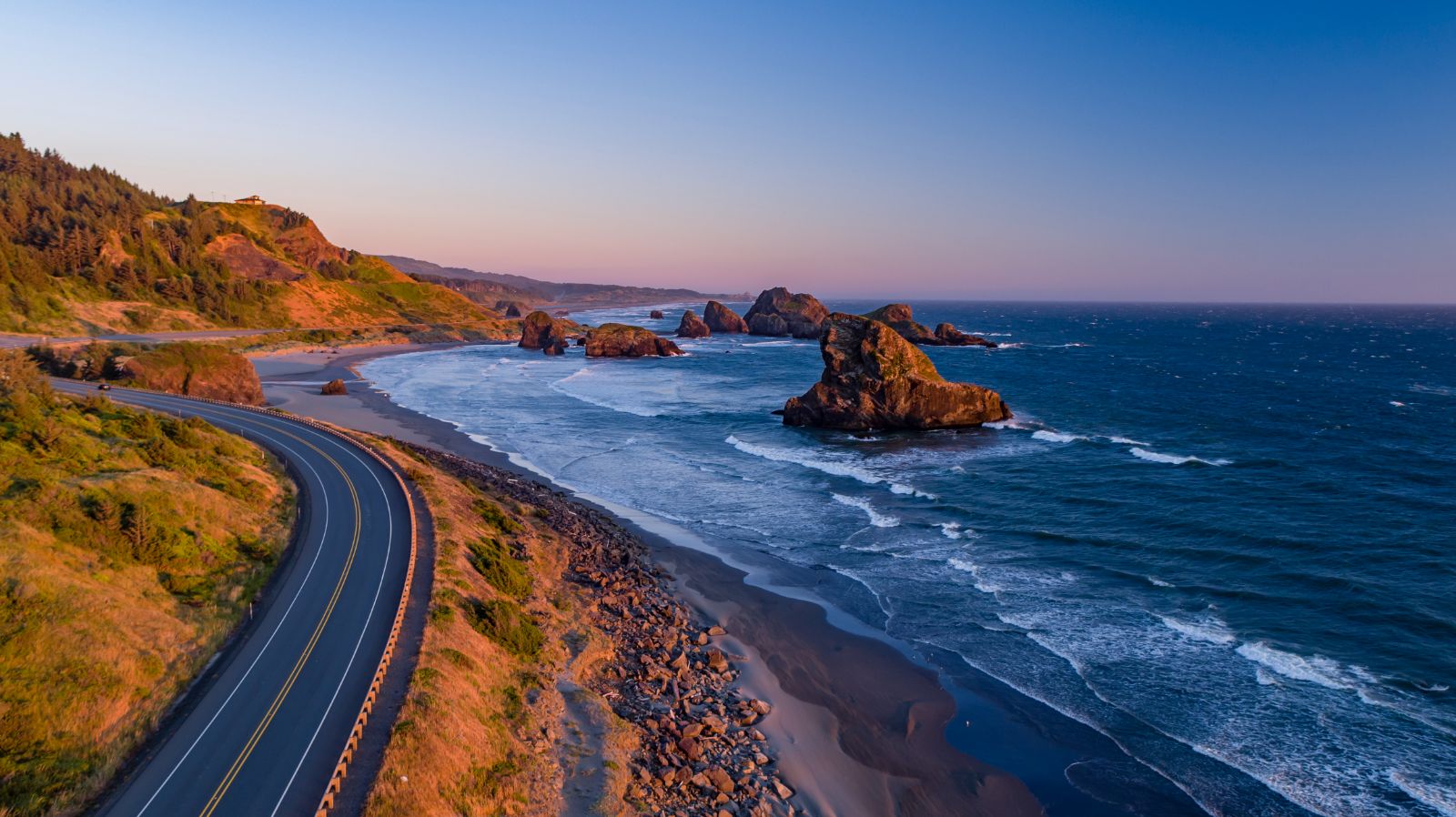 Coastal highway in Oregon