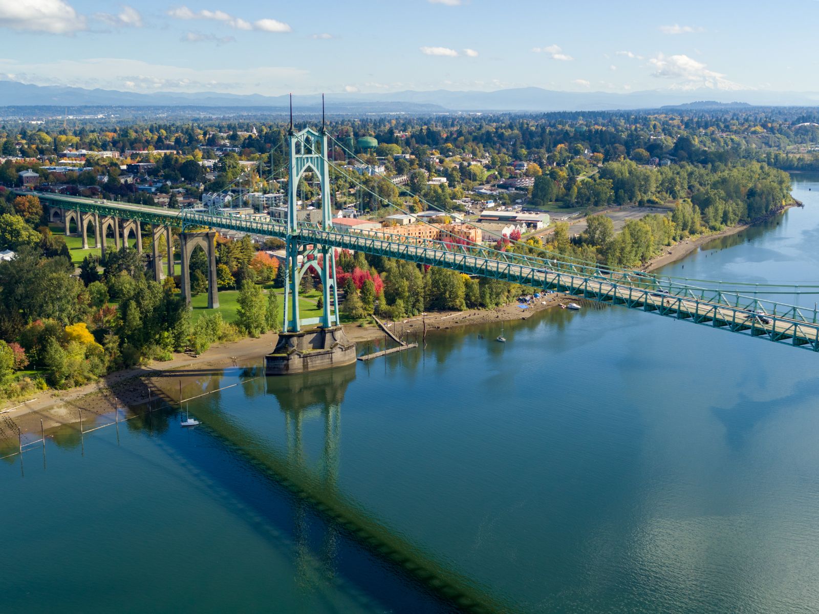 St Johns Bridge in Portland, Oregon