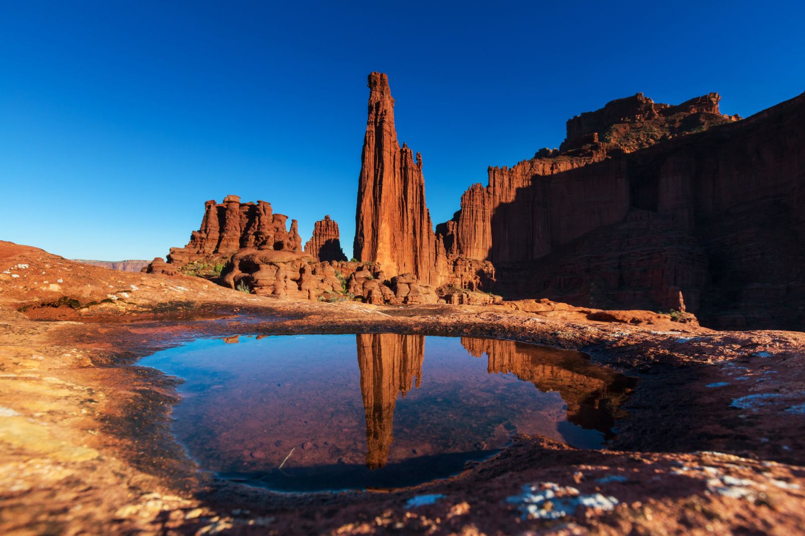 The Fisher Tower near Moab in Utah
