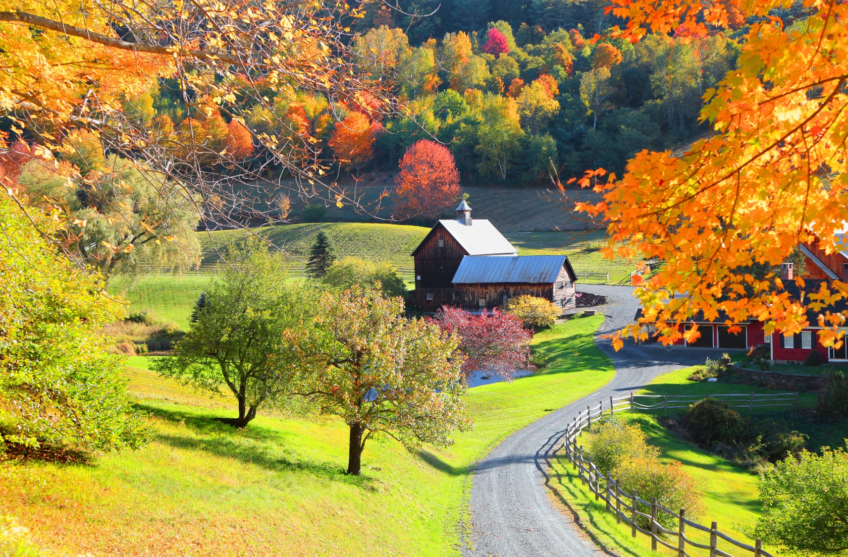 Rural scene of Vermont, USA