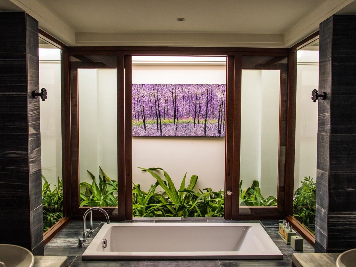 Private villa bathtub at The Anam resort in Cam Ranh, Vietnam