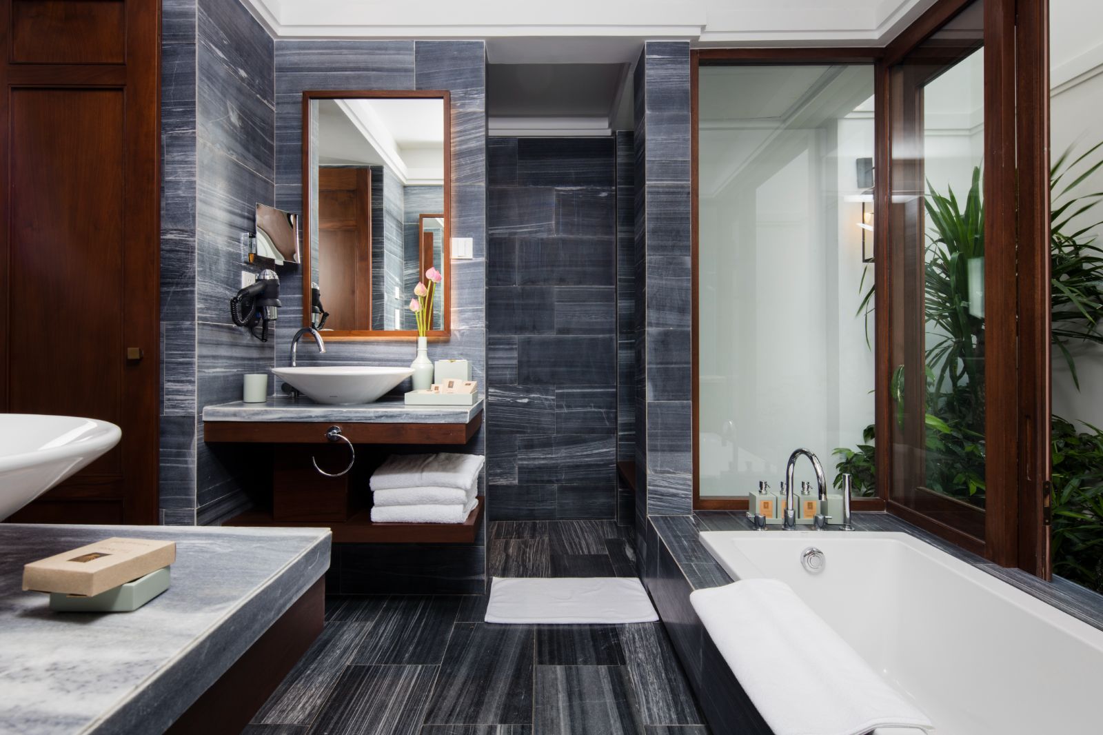 Villa bathroom at The Anam resort in Cam Ranh, Vietnam