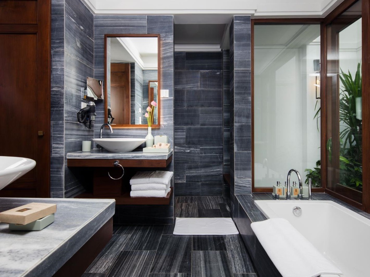Villa bathroom at The Anam resort in Cam Ranh, Vietnam