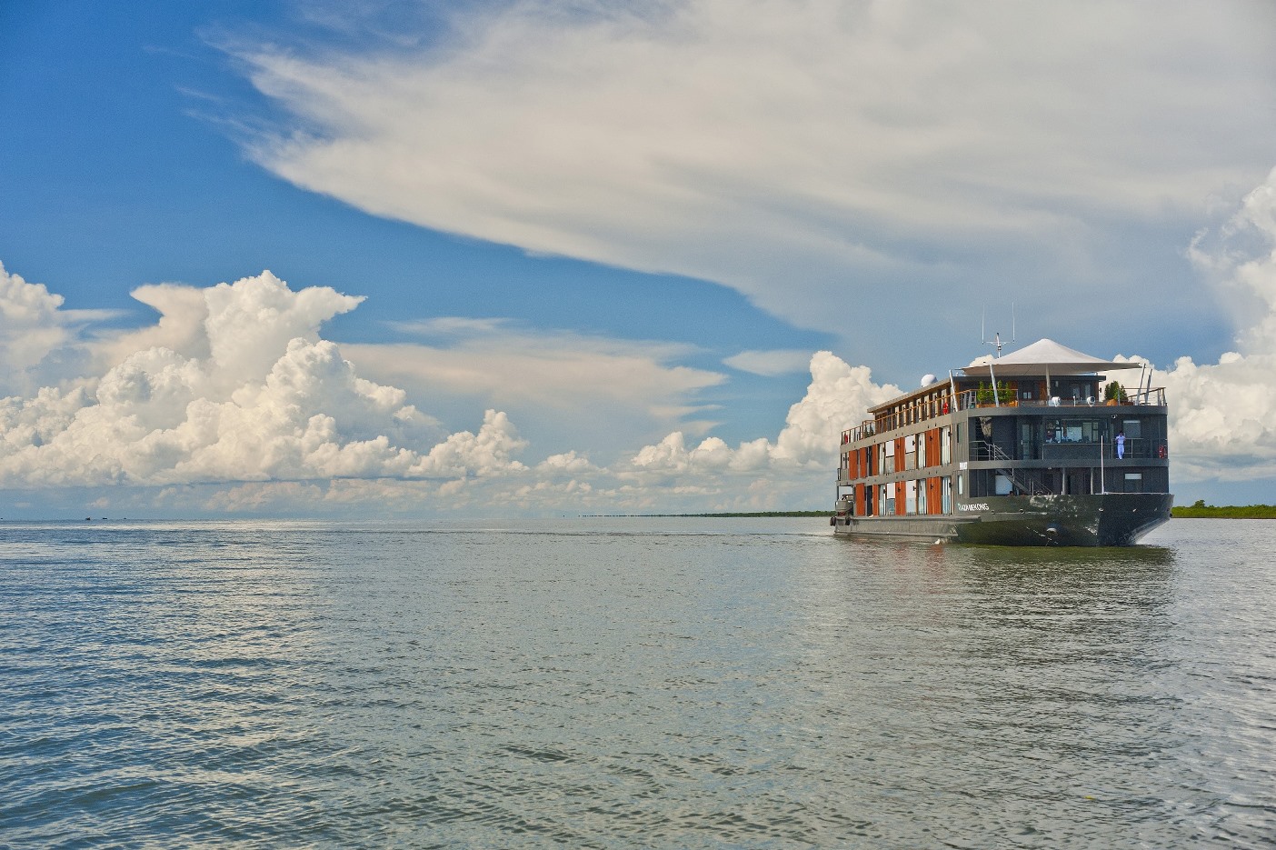 An exterior view of the Aqua Mekong