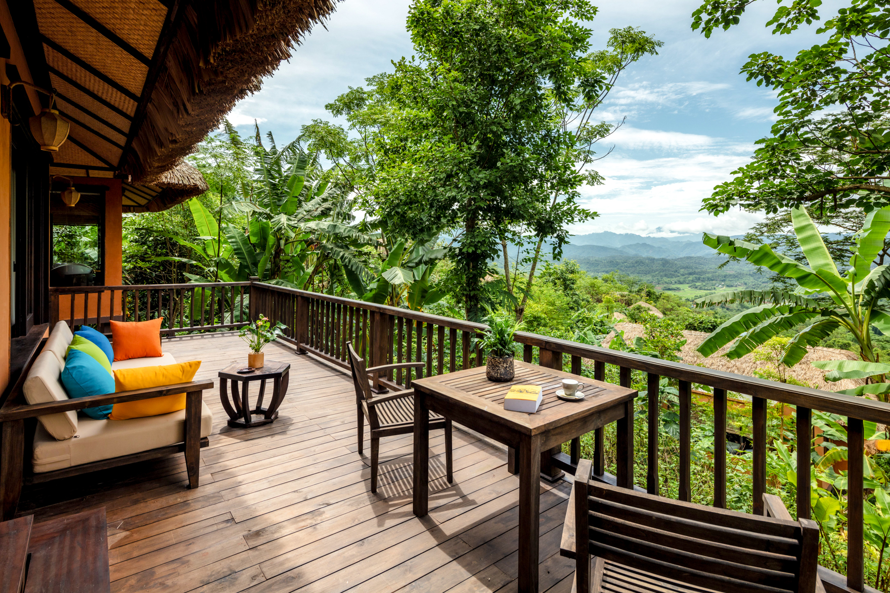 Suite terrace at Avana Retreat in Vietnam