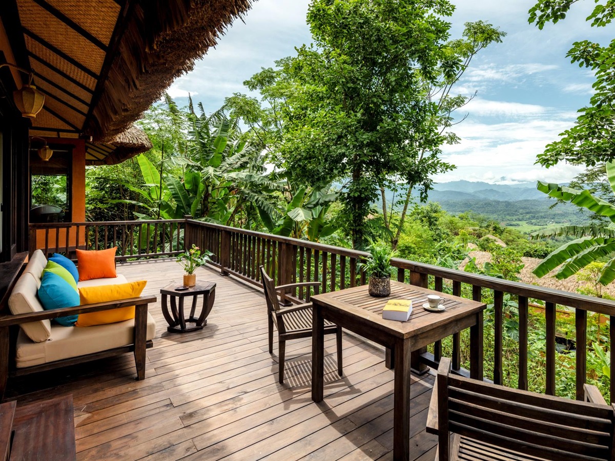 Suite terrace at Avana Retreat in Vietnam