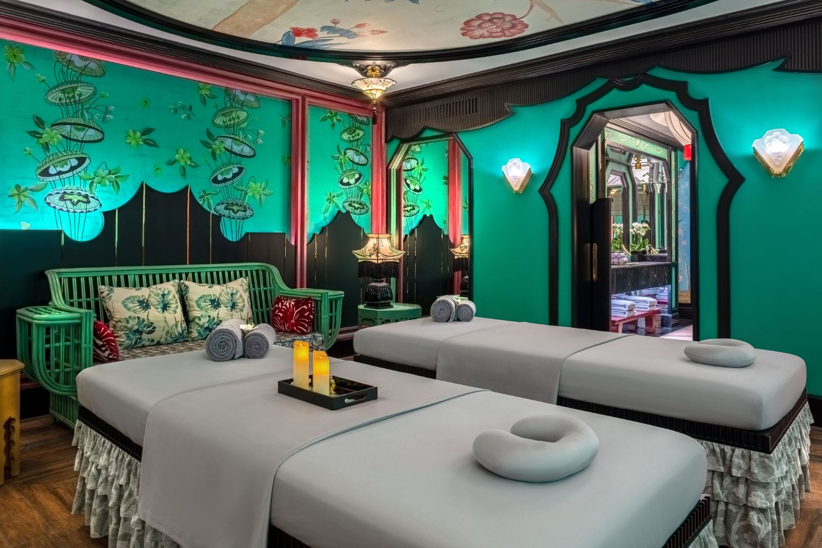 Couple's treatment room at the Auriga Spa at Capella Hanoi