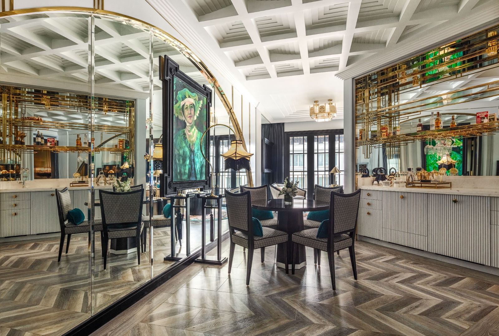 Suite living and dining area at Capella Hanoi