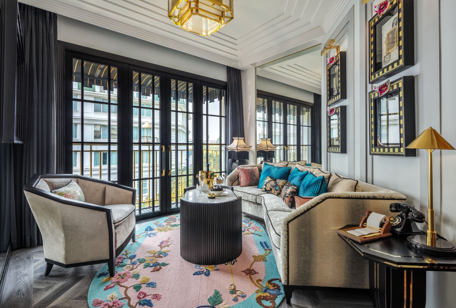 Suite living room at Capella Hanoi