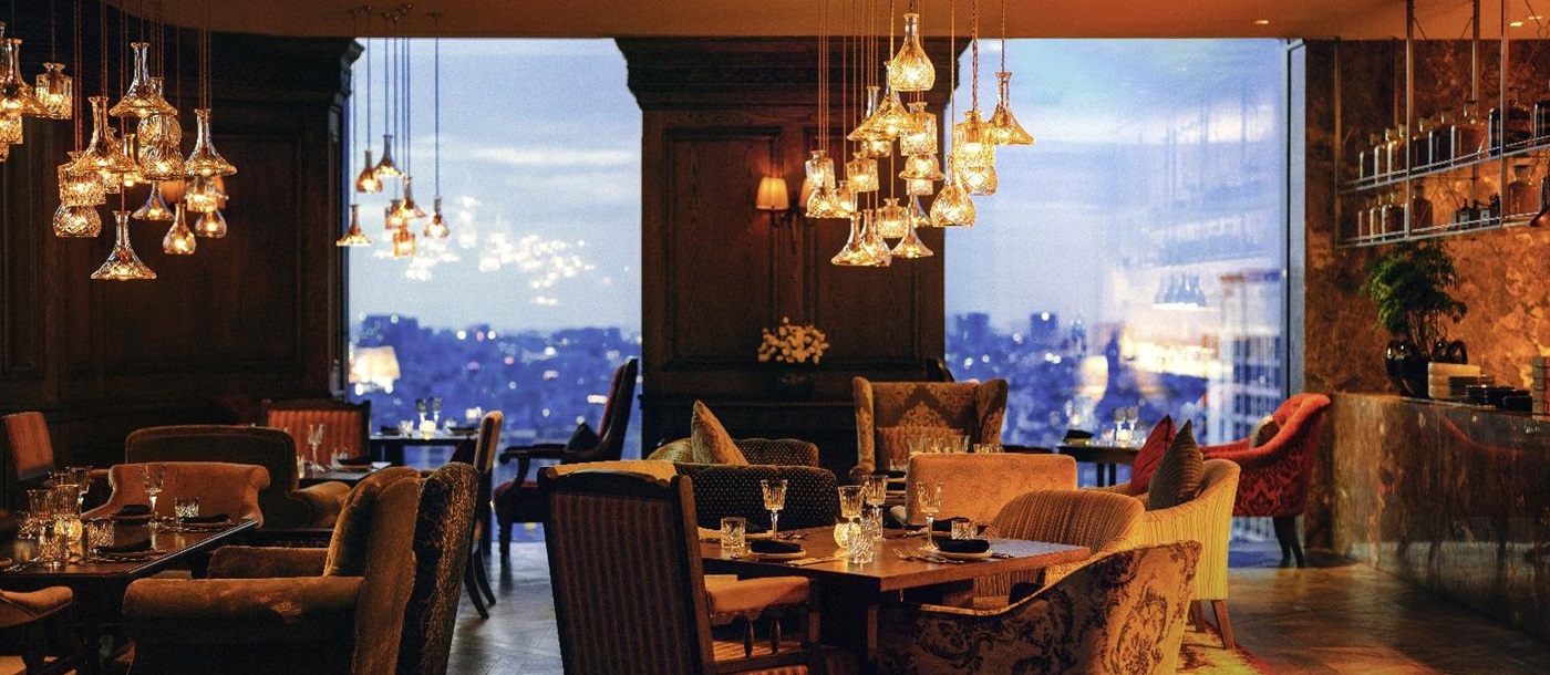City views from the Social Club bar at Hotel des Arts Saigon in Vietnam