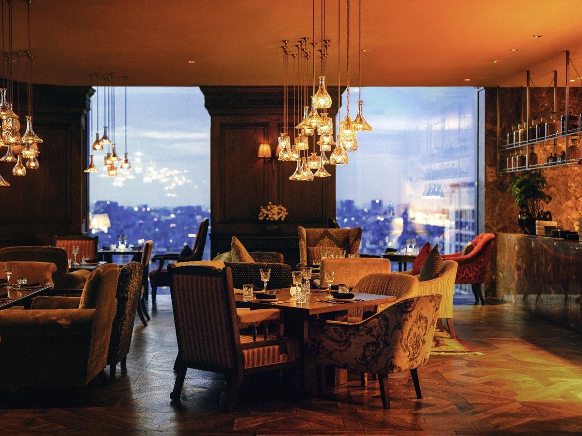 City views from the Social Club bar at Hotel des Arts Saigon in Vietnam