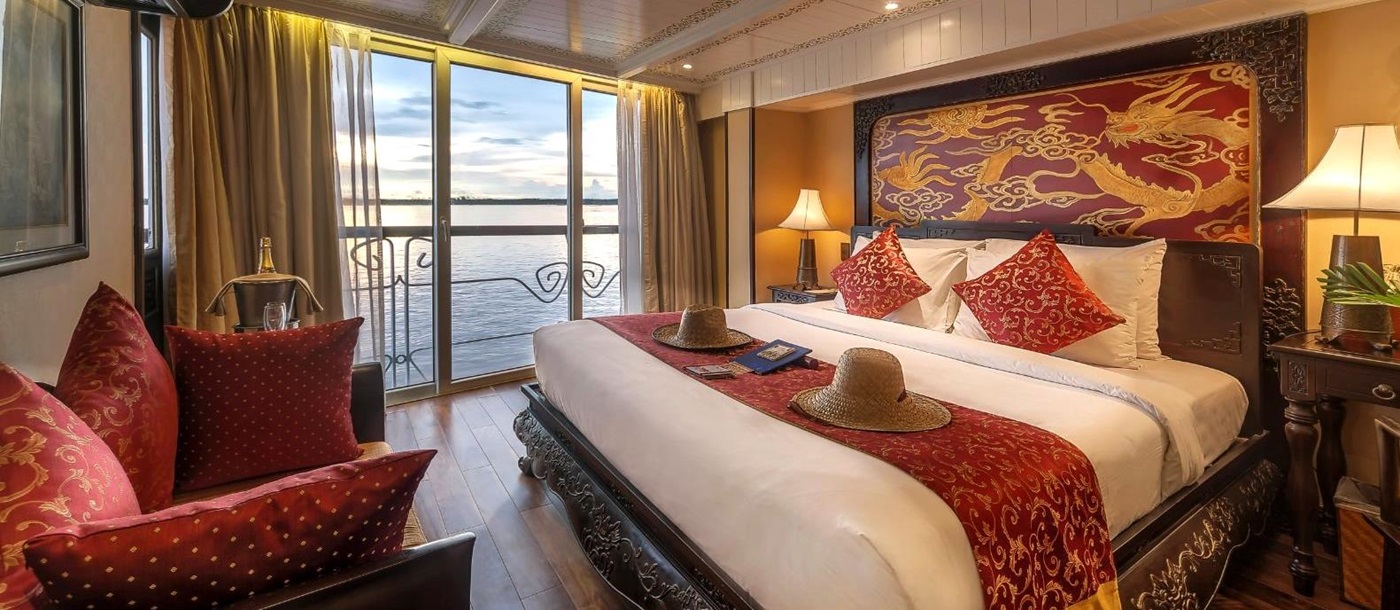 Bao Doi suite onboard the Jayavarman Mekong River cruise in Vietnam