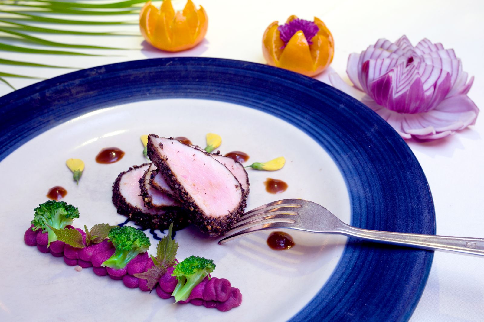 Cuisine served onboard the Jayavarman Mekong River cruise in Vietnam