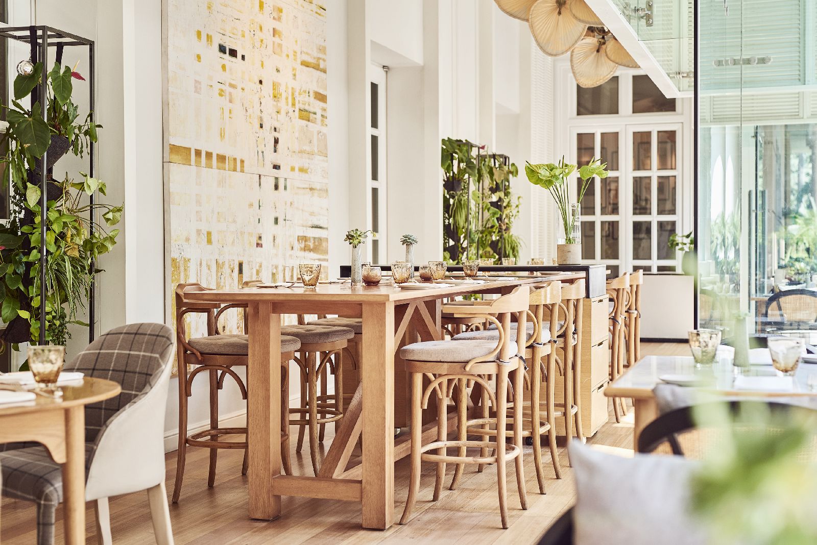 Light and airy dining venue at the Park Hyatt Saigon in Vietnam