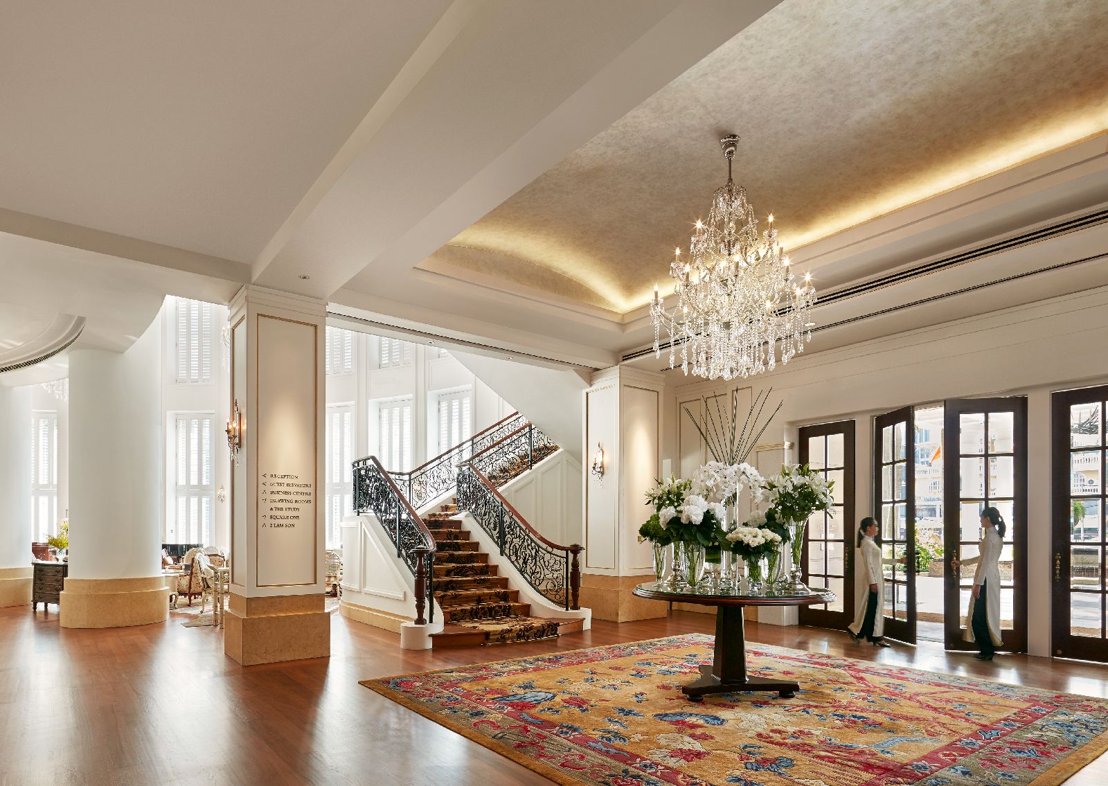 Grand lobby of the Park Hyatt Saigon in Vietnam