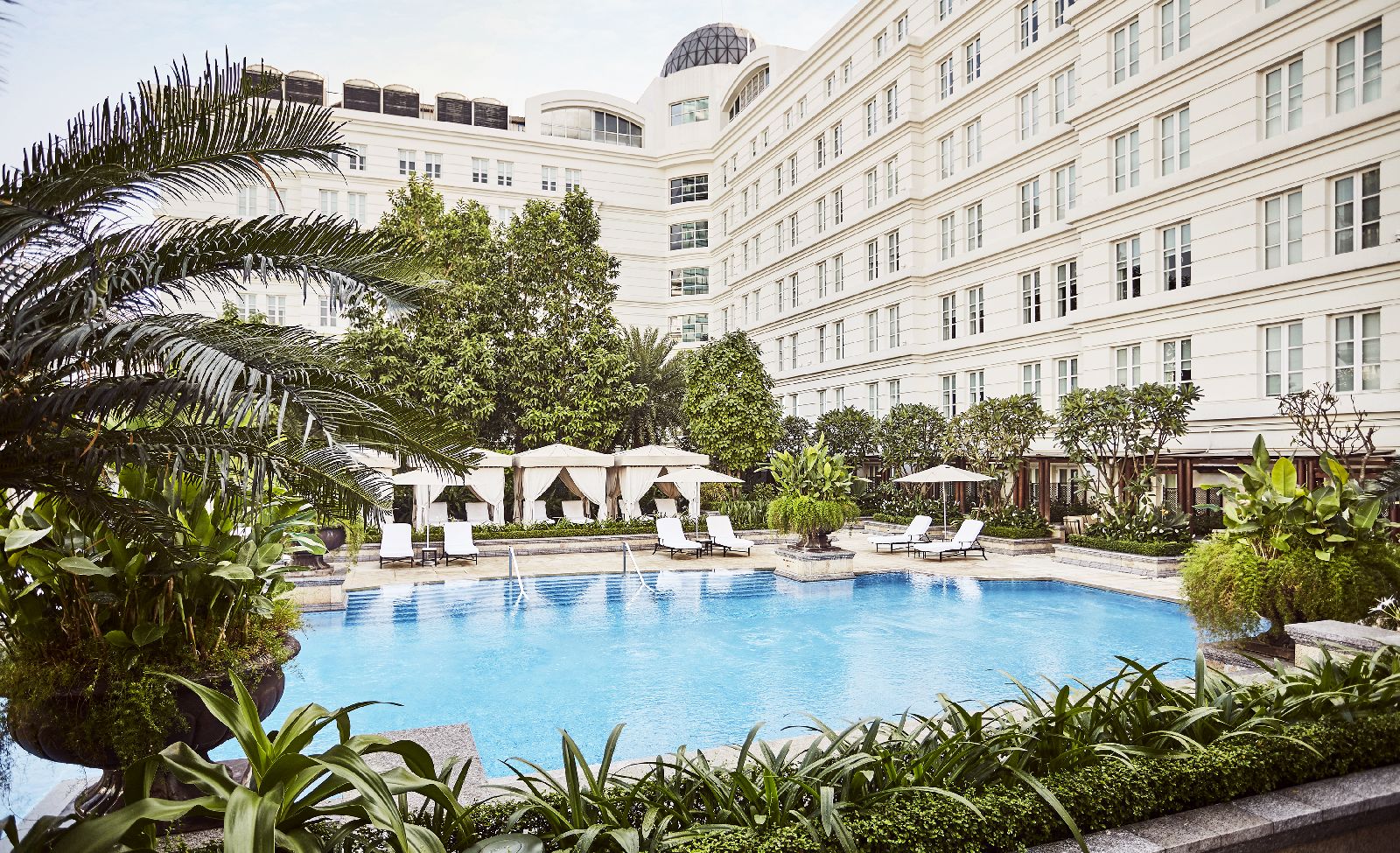 Outdoor swimming pool at the Park Hyatt Saigon in Vietnam