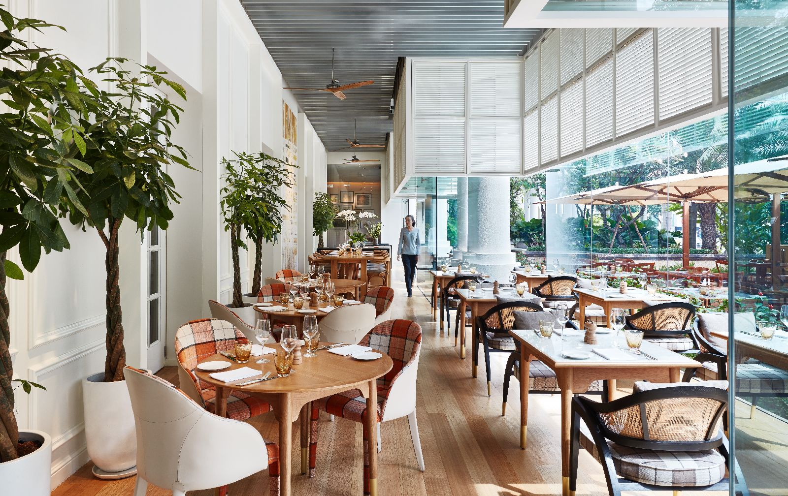 One of the restaurants at the Park Hyatt Saigon in Vietnam