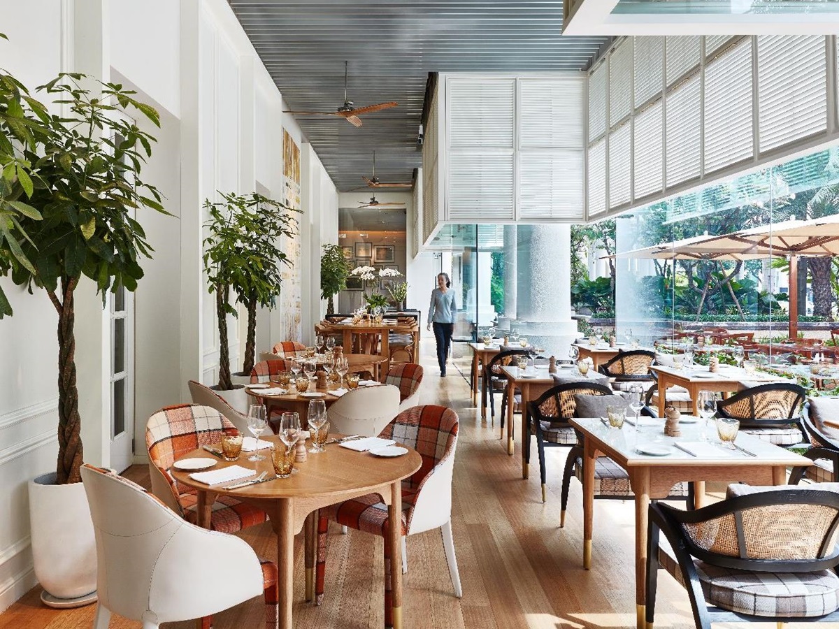 One of the restaurants at the Park Hyatt Saigon in Vietnam