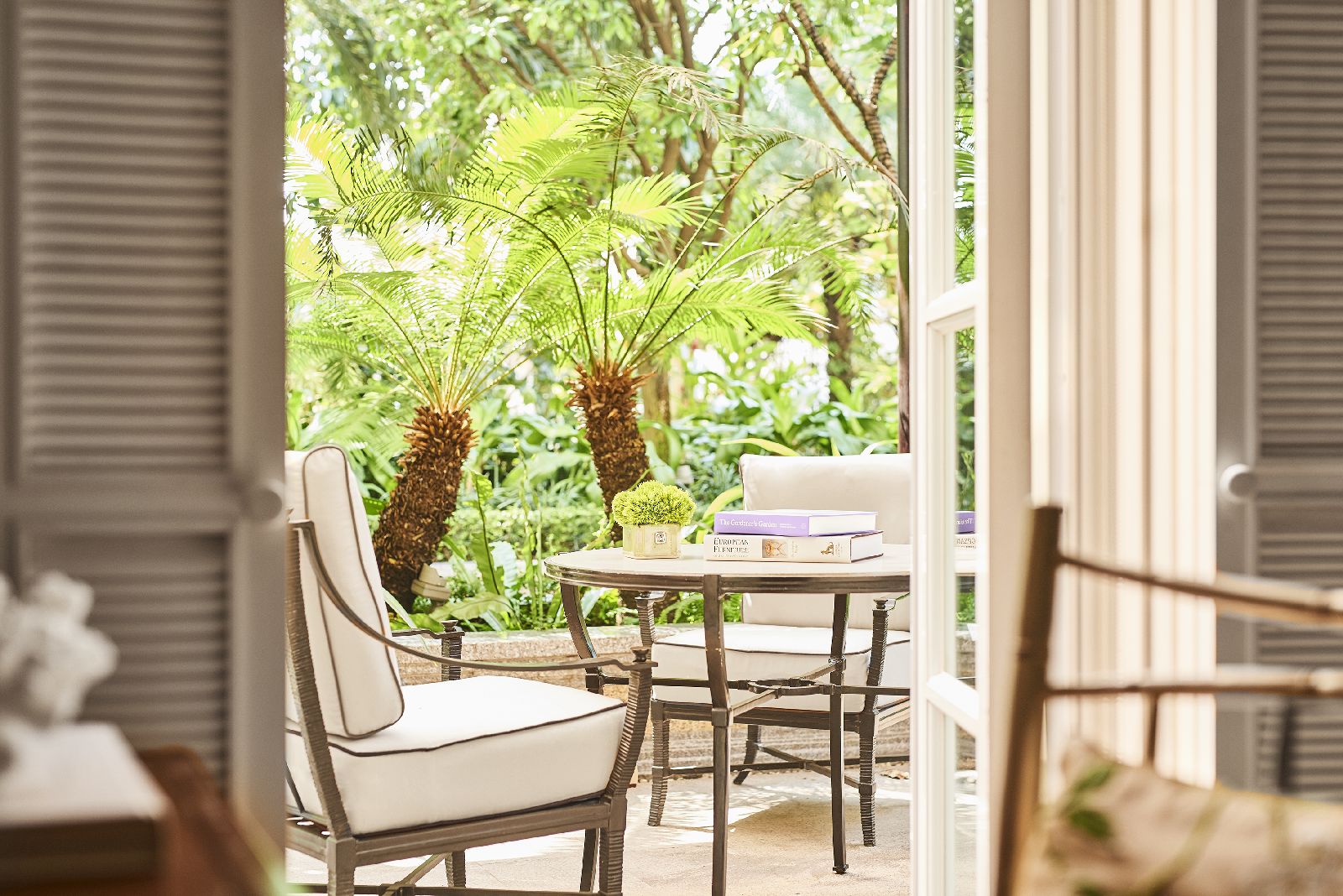 Terrace of a suite at the Park Hyatt Saigon in Vietnam