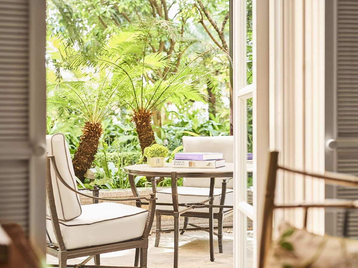 Terrace of a suite at the Park Hyatt Saigon in Vietnam