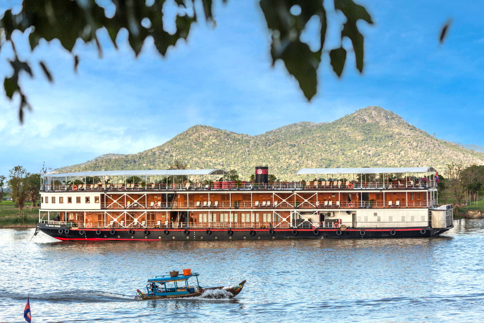 Exterior view of RV Mekong Pandaw river cruise in Vietnam
