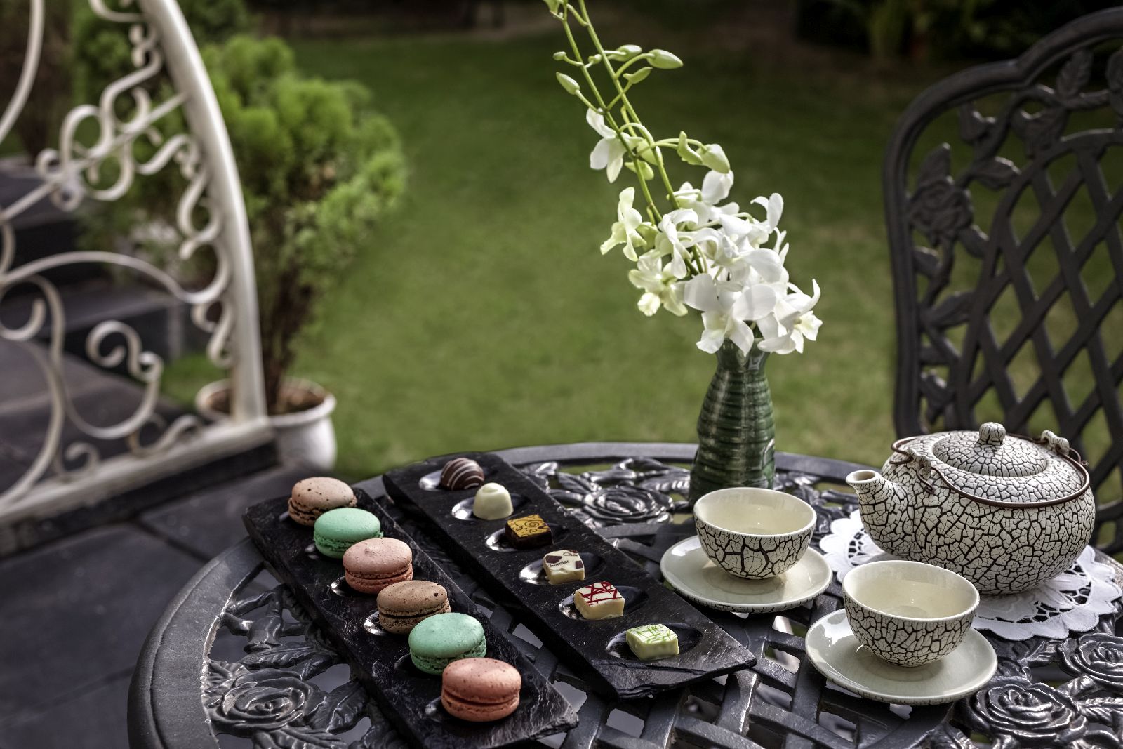 Afternoon tea at the Sofitel Legend Metropole Hanoi Vietnam