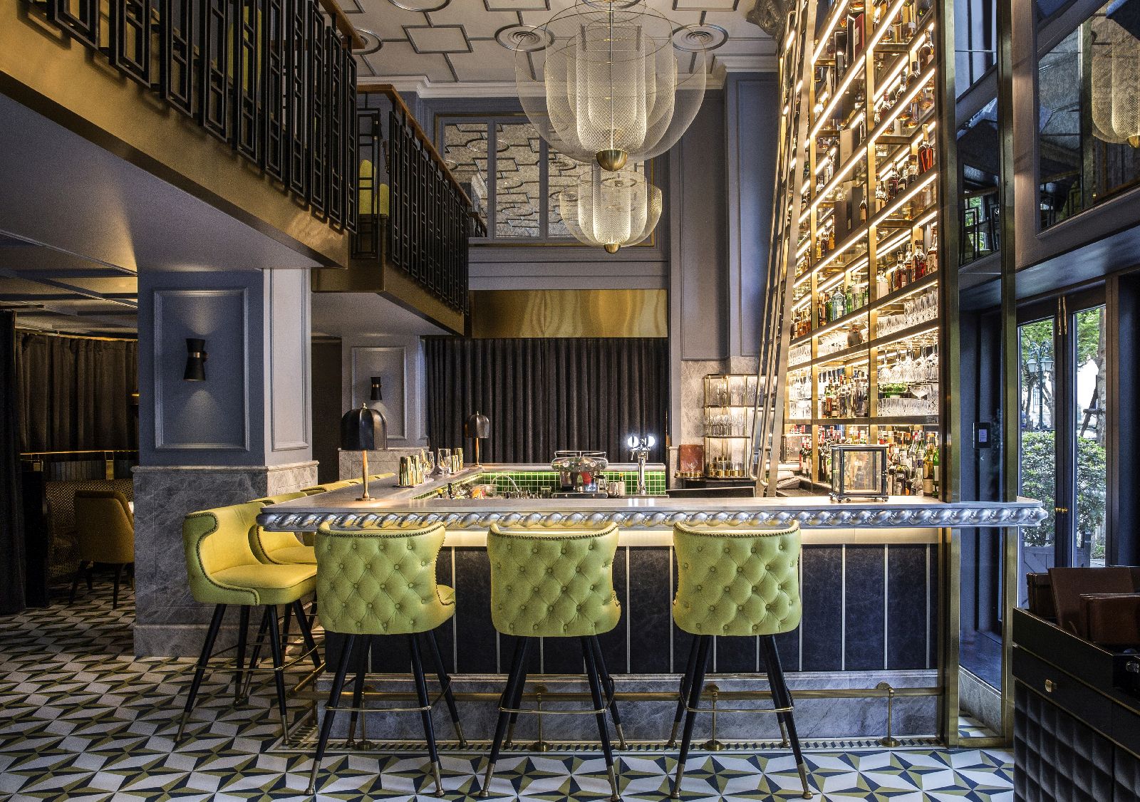 Cocktail bar at the Sofitel Legend Metropole Hanoi Vietnam
