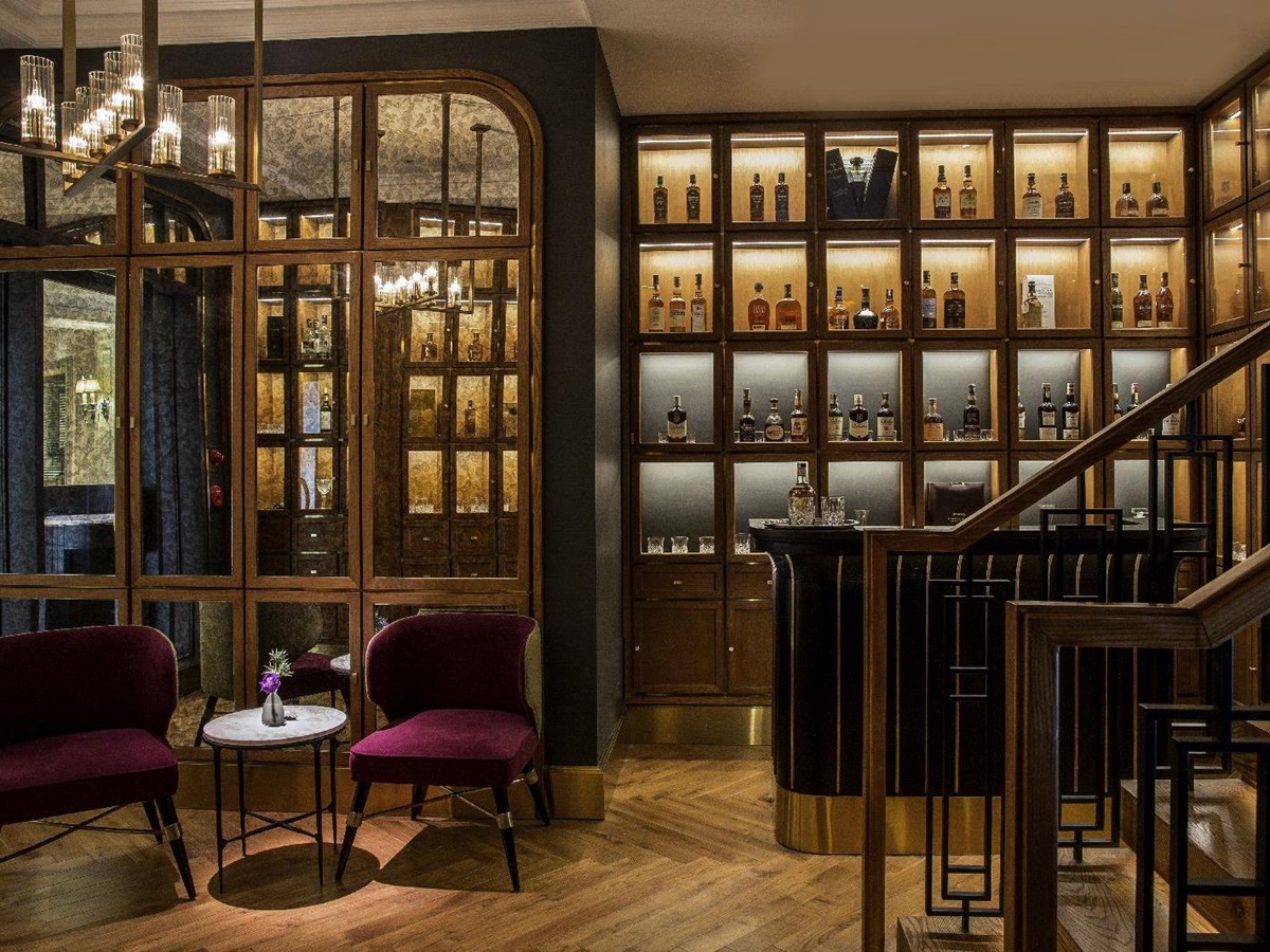 One of the bars at the Sofitel Legend Metropole Hanoi Vietnam