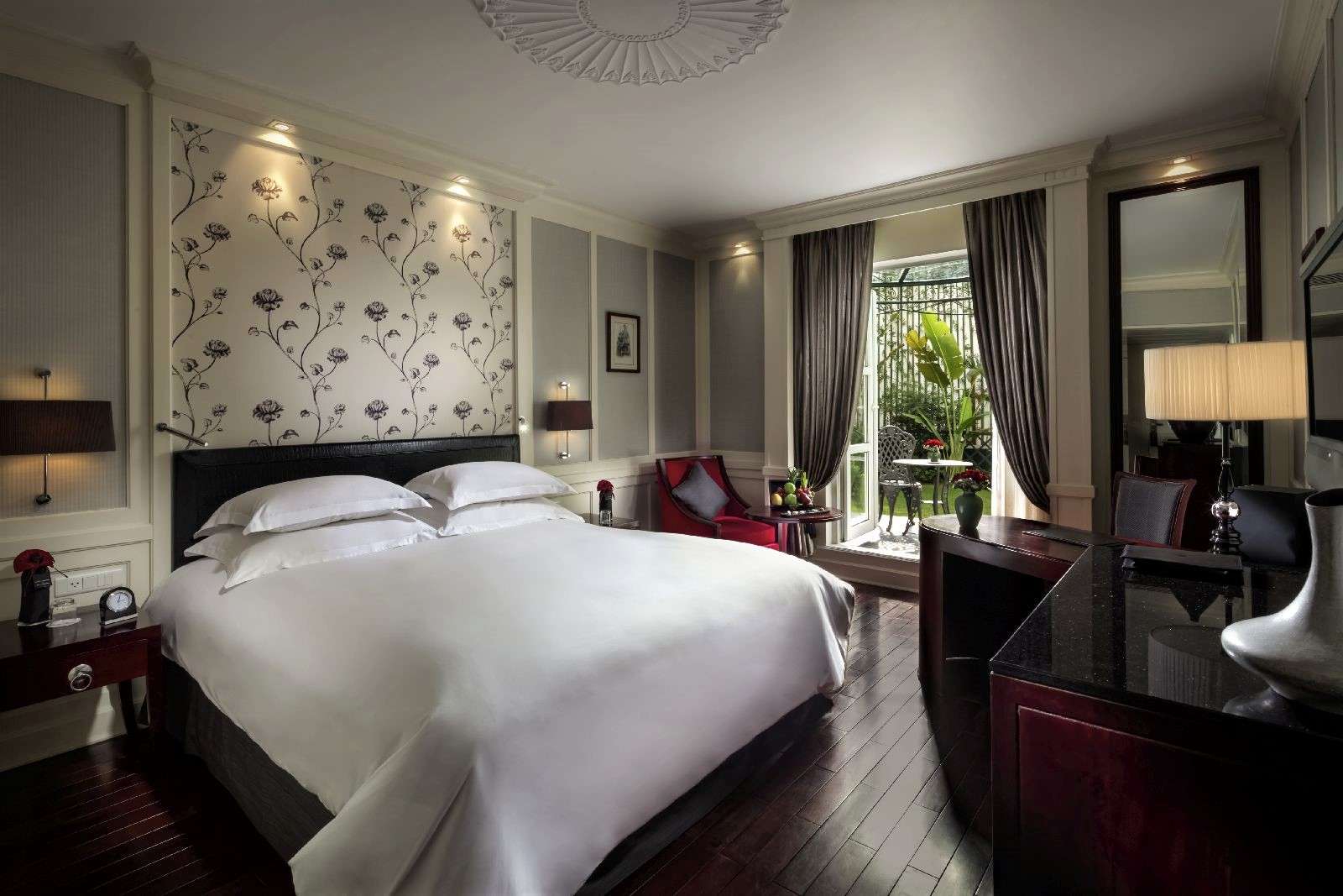 Guest room at the Sofitel Legend Metropole Hanoi Vietnam
