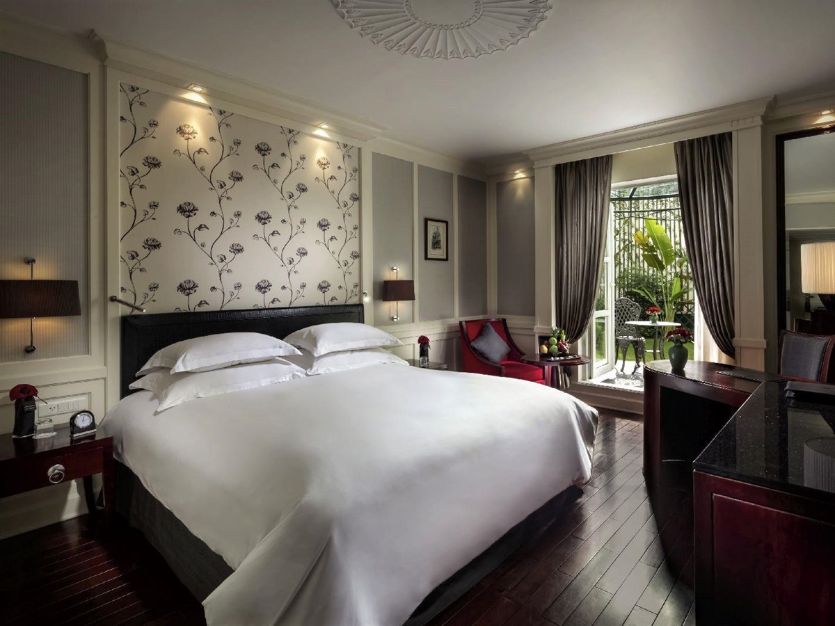 Guest room at the Sofitel Legend Metropole Hanoi Vietnam
