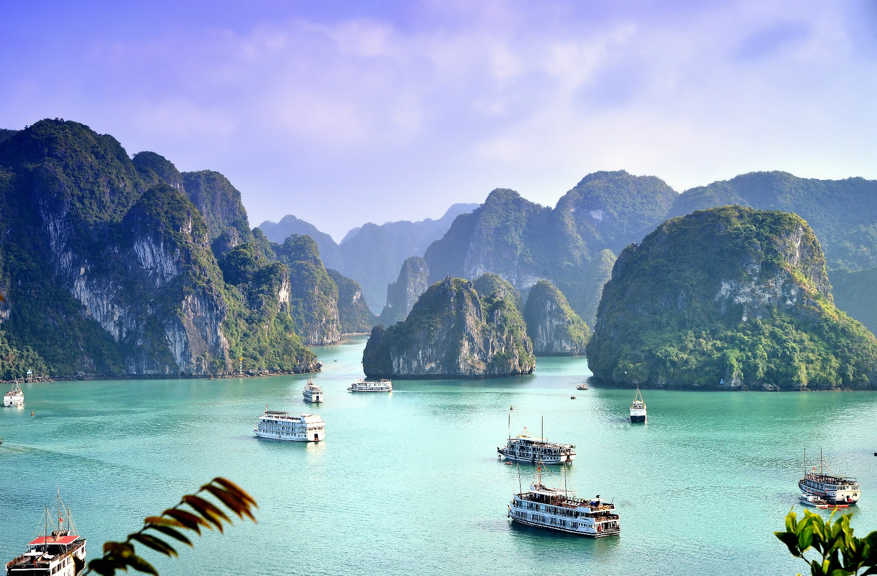 Ships in Halong Bay